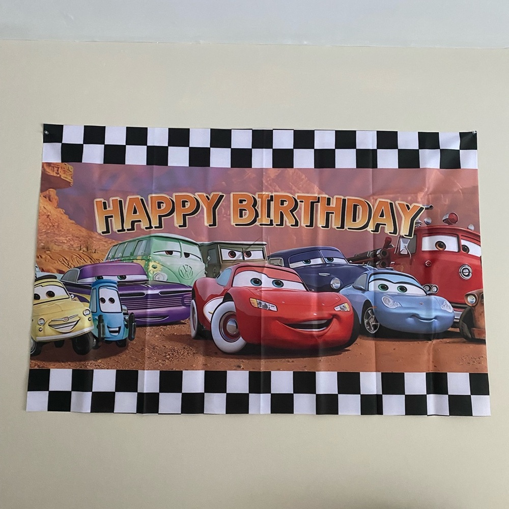 Lightening Mcqueen Birthday Banners Cars Theme